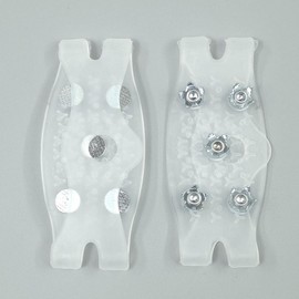 Transparent forefoot mini crampons prevent slipping on snowy and icy roads Spike type 2ea