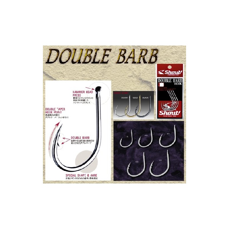 Shout. 33 – DB daburuba-bu Hooks Silver Fish Hooks