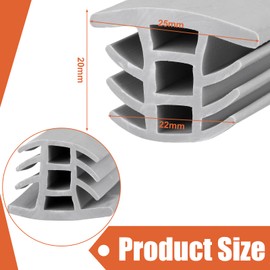 Kingdder Concrete Expansion Joint Filler Driveway Crack Filler Flexible EPDM Rubber Strip for Concrete Crack Repair Replacement Weather Aging Resistance Expansion Joint(3/4'' Wide, 100 ft Long)