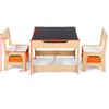 Costzon Kids Table and Chair Set, 3 in 1 Wooden