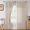 H.VERSAILTEX Extra Long Linen Curtains 108 Inches Set of 2