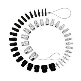 Xxzhiho 44Pcs Nut and Bolt Thread Checker,27 Standard & 23 Metric,44 Male/Female Thread Gauges,Bolt Size Finder,for Quickly Identify and Verify