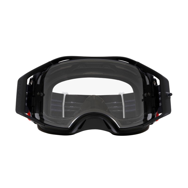 Oakley Airbrake MX Goggles, Black White B1B w Clear