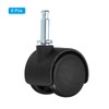 PATIKIL 1 Inch Swivel Stem Casters, 6 Pack Nylon 360