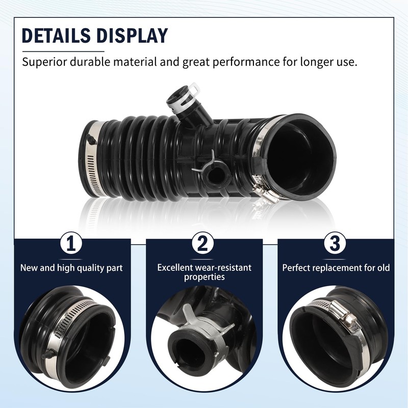 Werruibon 2PCS Air Intake Pipe Hose For 370Z 2009-2020 G37