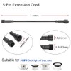 Sumaote 3.28ft 1m 5Pin Extension Cable Wire with Male and