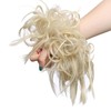 Tousled Updo Messy Bun Hair Piece Scrunchies Hair Synthetic Wavy
