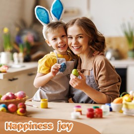 Santiccipa Wooden Fake Eggs, 10 Count White Easter Eggs for Painting and Crafts, Food Toys for Kitchen Play, Room Decor, and Nest Boxes, Ideal for Poultry Incubators