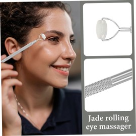 Minkissy Jade Rolling Tool Face and Eye Massager Massage Beauty Enhancer Portable