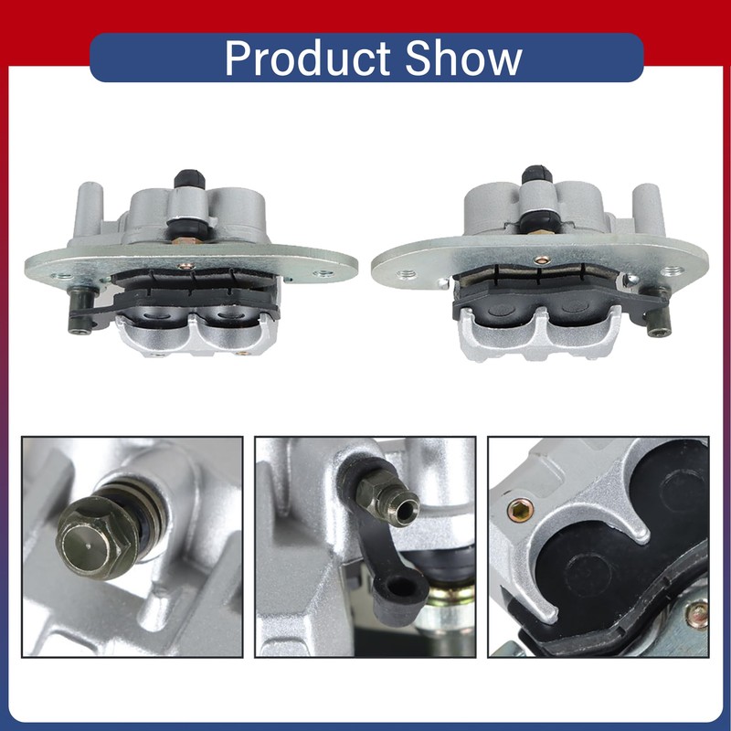 Thomletha Front Rear Brake Calipers with Pads Replacement for Yamaha