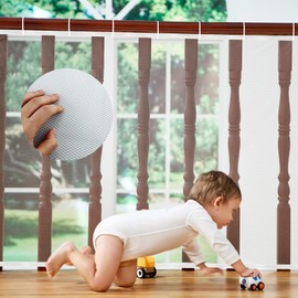 Stair Safety Net, Mesh Rail Guard, Stair Railing Safety Net, Stair Safety Net, Baby Balcony Net (2 m x 78 cm)