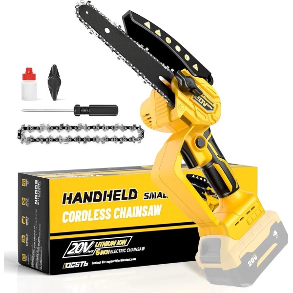 Unbranded Mini Chainsaw compatible with Dewalt 20V Battery(Batter