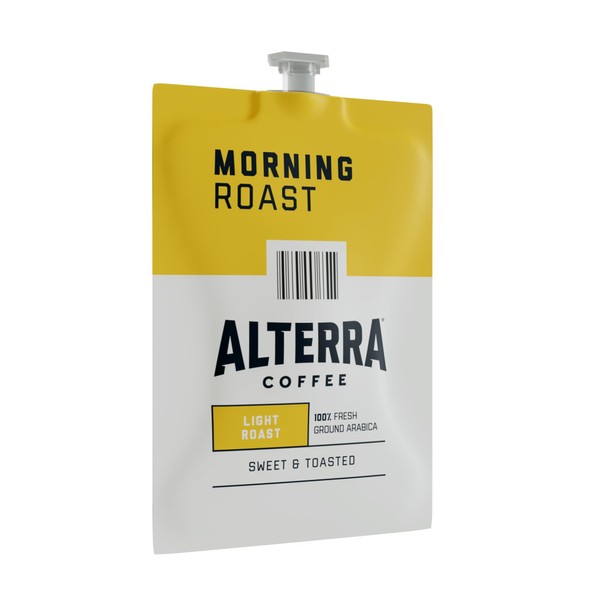 Alterra Coffee Morning Roast Light Roast Fresh Pack for Flavia Brewers (Pack of 100 Fresh Packs)