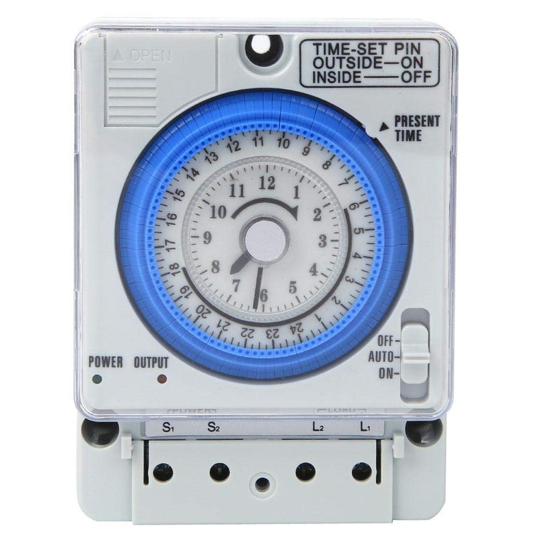 Mechanical Timer Switch 24 Hour Heavy Duty AC220V 10A Digital
