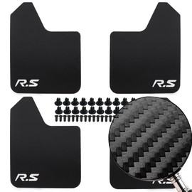 XUKEY 4pcs Black Universal Mudflaps for Car Pickup SUV Van Truck Front Rear Mud Flaps Splash Guards Fender Flares Mudguards with Hardware