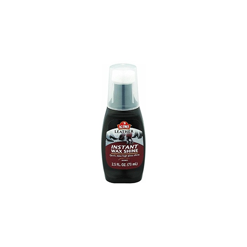 KIWI Instant Leather Wax Shine, Brown 2.50 oz