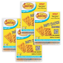 Savory Saltine Seasoning, 1.4 Ounce, Light Salt, 4 Pack