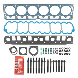 PIT66 Head Gasket Head Bolts Set Compatible with Jeep Cherokee 1999-2001 4.0L 242CID L6 OHV/Fit Jeep Grand Cherokee TJ Wrangler 1999-2003 4.0L 242CID L6 OHV HS9076PT-4, ES71102