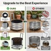 Large Rolling Garden Planter Box with Geotextile Grow Bag &