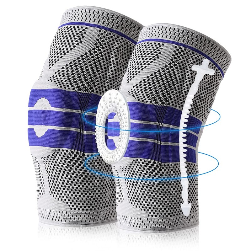 Knee Brace Compression Sleeve for Knee Pain Wraps Patella Stabilizer