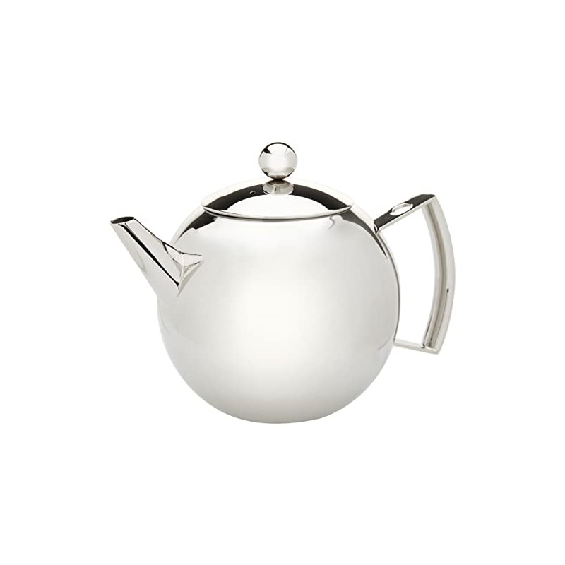 Avanti Mondo Stainless Steel Stylish Tea Pot, Silver, 15937