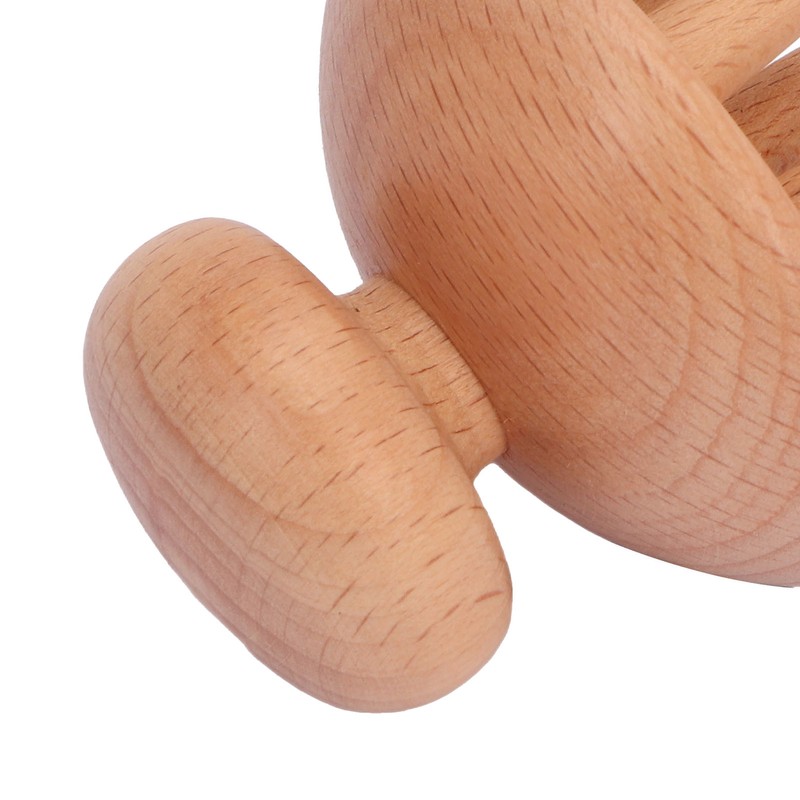 Wood Mushroom Massager Promote Circulation Clear Meridians Portable Manual Massage