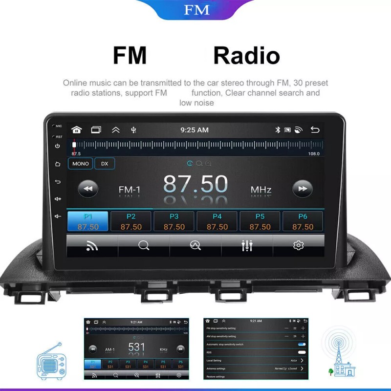 t-carplay W/ Camera Apple Carplay Android Auto Radio Stereo GPS