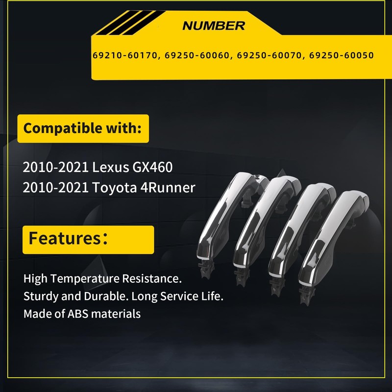 HLBTK 69210-60170 Exterior Door Handles - Front Rear Left Right