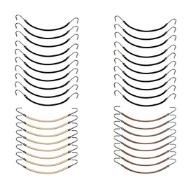 YBB 36 Pcs Ponytail Hooks Hair Clips, Hair Styling Elastic Hair Rubber Bands Braid For Thicker Hair(3 Color)