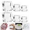 VICASKY 40pc Realistic Acrylic Ice Cubes Large Ice Cube Mould