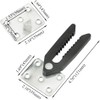 TOVOT 4PCS Sectional Sofa Connectors Set Steel Couch Connector for