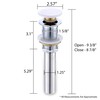 Luxier DS01-TP 1-5/8 in. Brass Bathroom and Vessel Sink Push