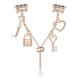 Compatible with Watch Band 38mm 40mm 41mm 42mm 42mm 44mm 45mm,Dressy Cute Bling Watch Charm Bracelet Band for Women for iWatch Series SE 7 6 5 4 3 2 1