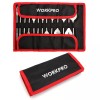 WORKPRO 13-Piece Spade Drill Bit Set in SAE Paddle Flat