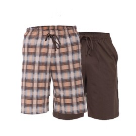 e.VIP Chris S 897 Men's Cotton Sleep Shorts Pack of 2 - Multicolour - X-Large