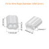sourcing map Wire Rope Cable Thimble Kit for 2mm Dia