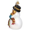 Old World Christmas Ornaments Snowman with Playful Pets Glass Blown