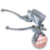Motorcycle Brake Clutch Lever Master Cylinder Set Plated for 0.9