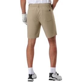Pioneer Camp Men's Golf Shorts Stretch Golf Half Pants Shorts with 3 Pockets, khaki
