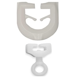 Raum² 100 T-gliders - incl. 10 stoppers, stoppers - starter set for T-rails, motorhome, curtain rollers, accessories (110 pieces)