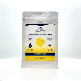 Sugar Free Electrolytes Powder - Lemon Delight, Stevia Sweetened, Powered by Sea Minerals, Real Lemon Juice - Low Sodium Electrolyte Powder Packets (6)