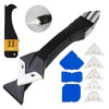 11Pcs-3in1 Silicone Caulking Tools(Stainless Steelhead)Grout Removal Tool & Grout Remove