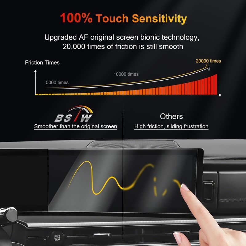 BSTW (8PCS) for 2025 Hyundai Santa Fe Screen Protector for