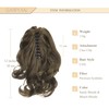 Gairyan 30 cm Ponytail Hairpiece Braid Extensions Long Curly Claw