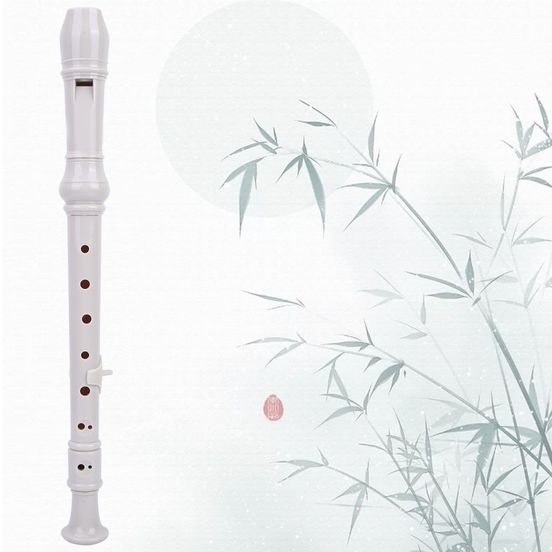 8 Holes Baroque Recorder Clarinet Flute Woodwind Instrument with PU