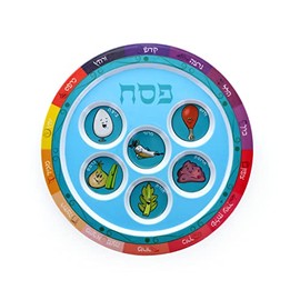 Seder Melamine Plate for Children Passover