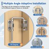 BiceNoning Sliding Door Loop Lock, 90/180 Degree Stainless Steel Patio