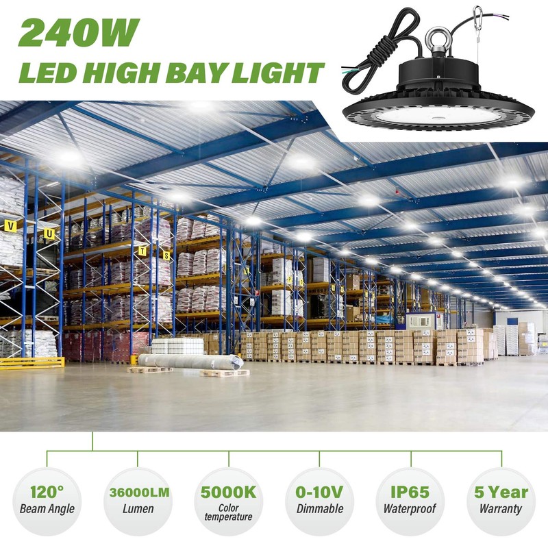 BFT UFO LED High Bay Light 240w 5000K High Bay
