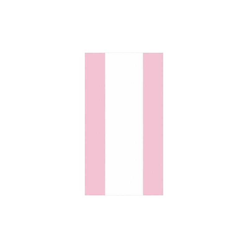 Caspari Bandol Stripe Paper Guest Towel Napkins in Petal Pink,