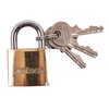 Amtech T1000C 32mm Solid Brass Padlock, Small Padlock with Keys